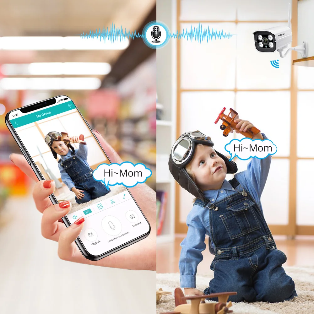 Ip камера MISECU HD 1080P наружная WiFi домашняя ip безопасности 2MP беспроводная наблюдения