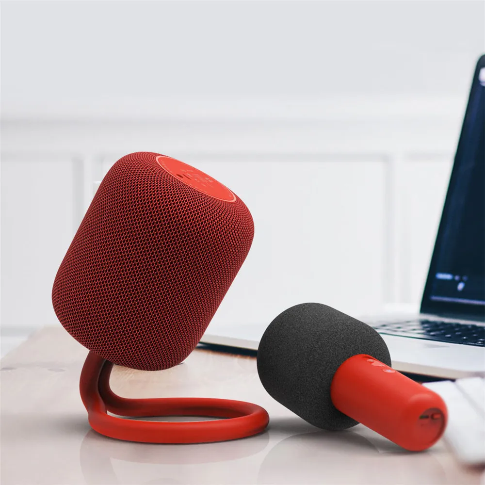  Xiaomi iK8 bluetooth portable Speaker wirelss Microphone Stereo Speaker Magnet Karaoke speaker blue