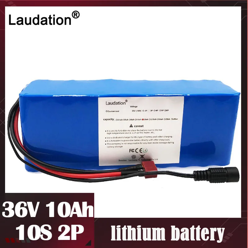laudation 36V battery(built-in bms) 10ah/10000mAh 21700 10S2P 36v rechargeable lithium battery pack for electric bicycle scooter |