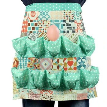 

Geometric Drawing Egg Collecting Apron BBQ Cleaning Cooking Apron Baking Accessories Funny Gift Daily Home Use, free shipping