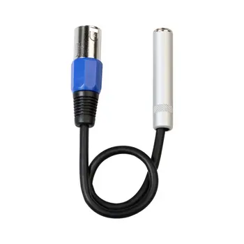 

Xlr 3 Pin Male To 1/4" 6.35/6.5Mm Mono Female Jack Audio Adapter Tip Plug Converter Cable Microphone Stereo Speaker Connector