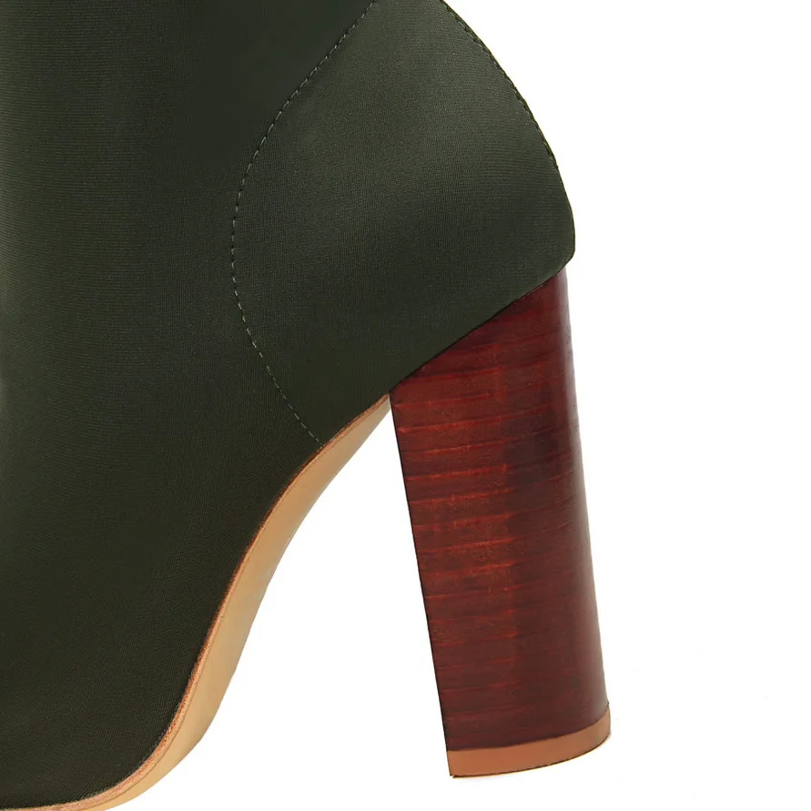 Coach Leather Chunky Heels Platform Sling Back Sandal Olive Green 8.5 B  Lace Up | eBay