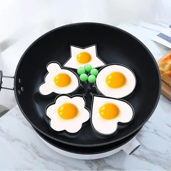 

Kitchen Gadgets Rings Stainless Steel Fried Egg Pancake Shaper Omelette Mold Mould Frying Egg Tools for Kitchen Accessories