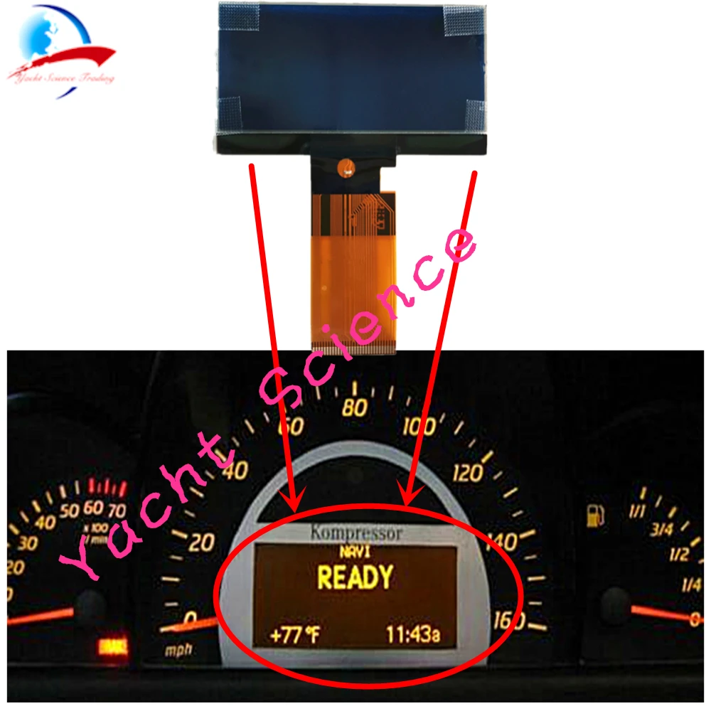 Instrument Cluster Dashboard LCD Display Screen Pixel Repair For Mercedes Benz W203 C Class 2000-2004/W463 G class 2002-2007 instrument cluster display lcd display touch screen display