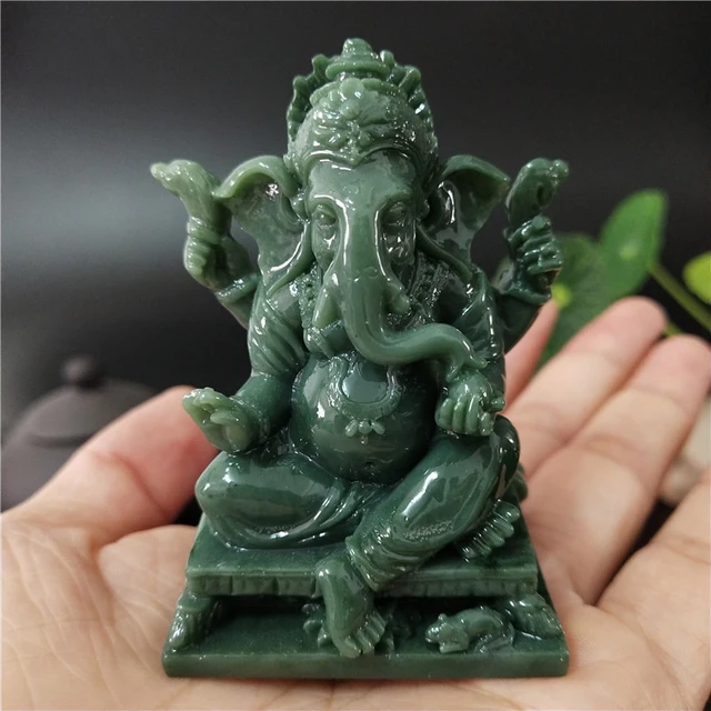Statue de bouddha du seigneur Ganesha, décoration de la maison, éléphant Ganesh, dieu, Sculpture, ornements, Statues de bouddha, cadeau porte-bonheur FengShui 2