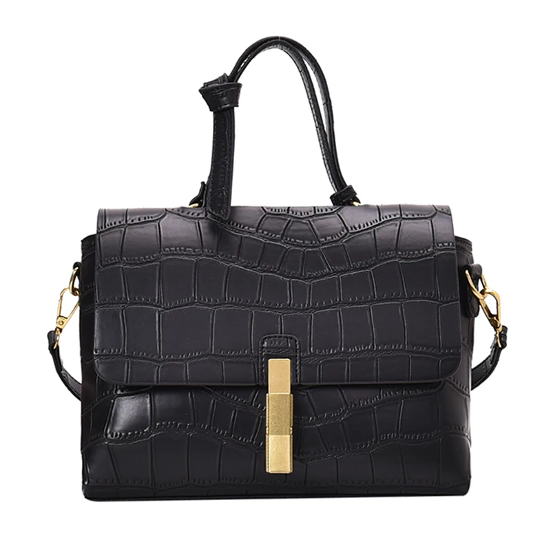 

iVog New Arrival Everyday Ladies PU Shoulder Crossbody Handbag gg Fashion Black Hand Bags for Women 2019