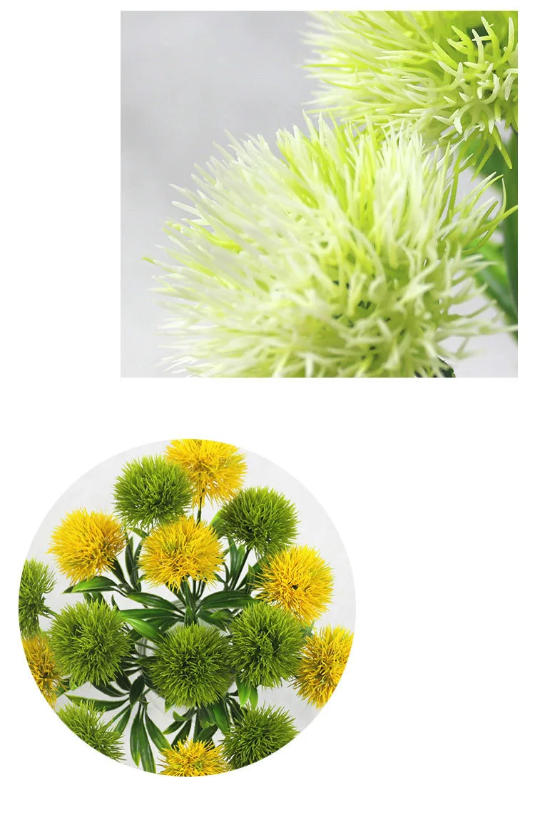 1Pcs Fake Dandelion Flowers DIY Wedding Artificial Flower Dandelion Party Christmas Decoration Festival Supplies JH145 (3)