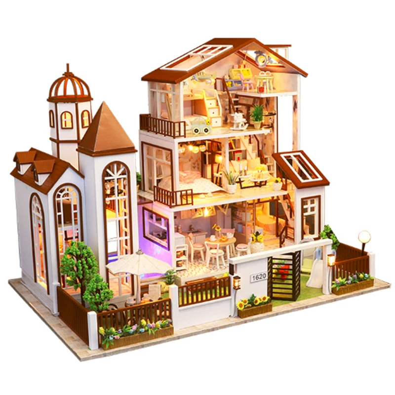 Miniature Maison à Beurre en Bois pour Enfant et Adulte, Grande Villa de  Course, Construction, Jouet Créatif, Cadeau d'Anniversaire - AliExpress