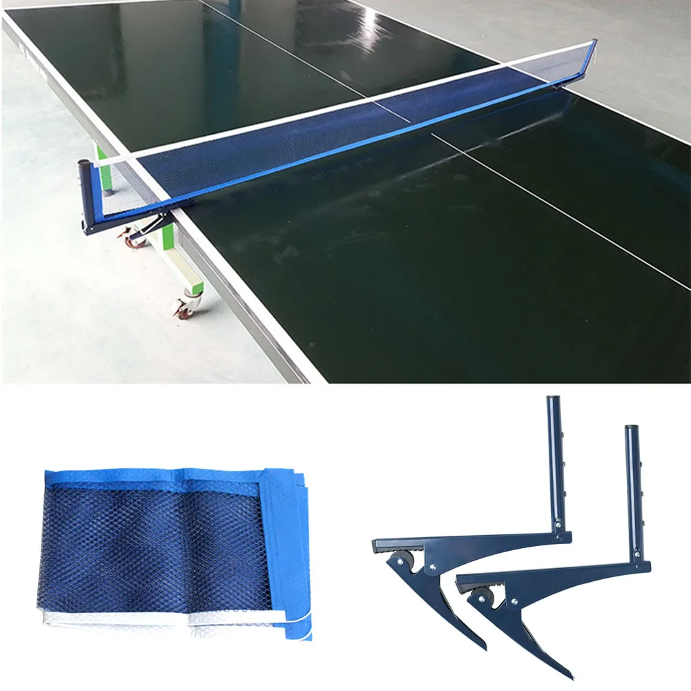Outdoor Pong Non Slip Retractable Grid Gym Rod Portable Replacement Rack Table Tennis Net With Clamp Sport Supplies