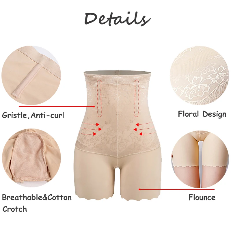 CXZD Hip Butt Lifter Seamless Women High Waist Slimming Tummy Belly Control Knickers  (12)
