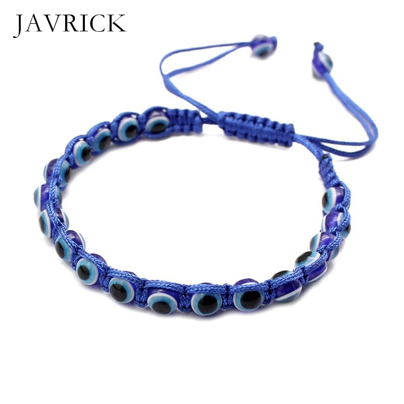 

Turkish Evil Eye Handmade Religious Blue Beads Lucky Bracelets Fashion Jewelry Women Men Unisex Jewelry Bracelet Gift