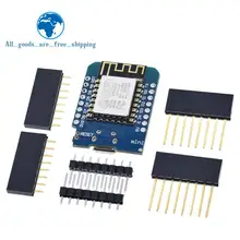 ESP8266 ESP-12 ESP12 WeMos D1 Мини-модуль Wemos D1 Мини WiFi макетная плата Micro USB 3,3 В на основе ESP-8266EX 11 цифровых контактов