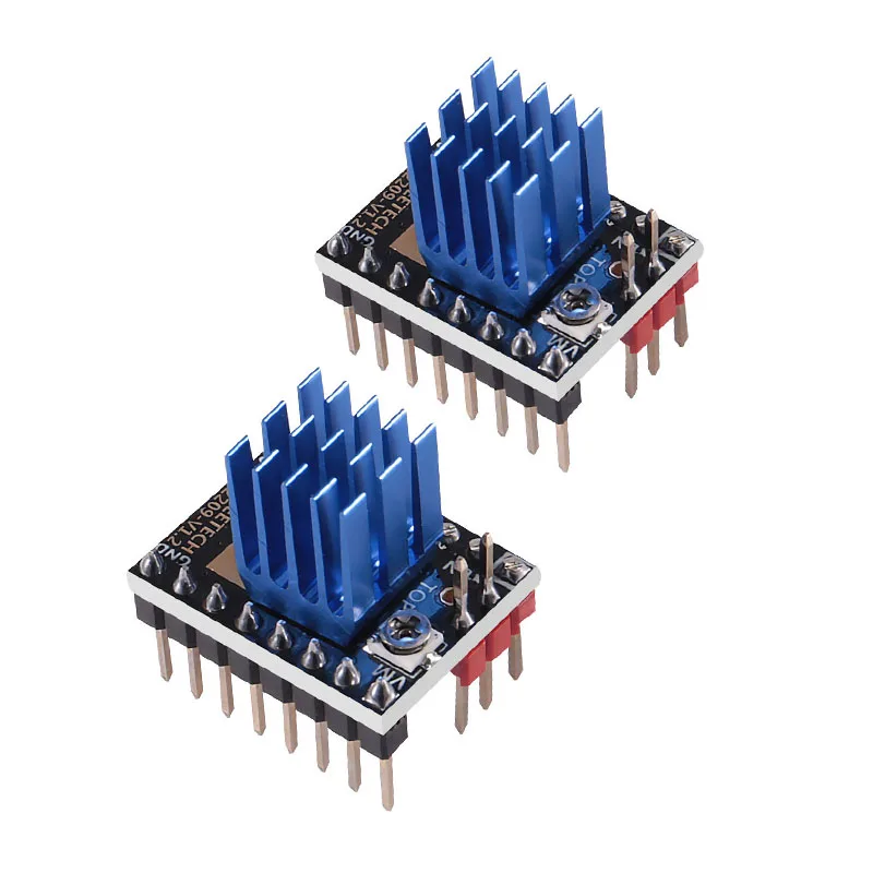 Драйвер шагового двигателя TMC2209 V1.2 TMC2208 UART 2.8A запчасти для 3D принтера TMC2130 TMC5160 SKR