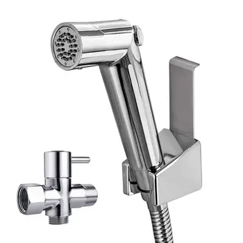 

Handheld Toilet Bidet Sprayer Set Kit Stainless Steel Hand Bidet Faucet for Bath