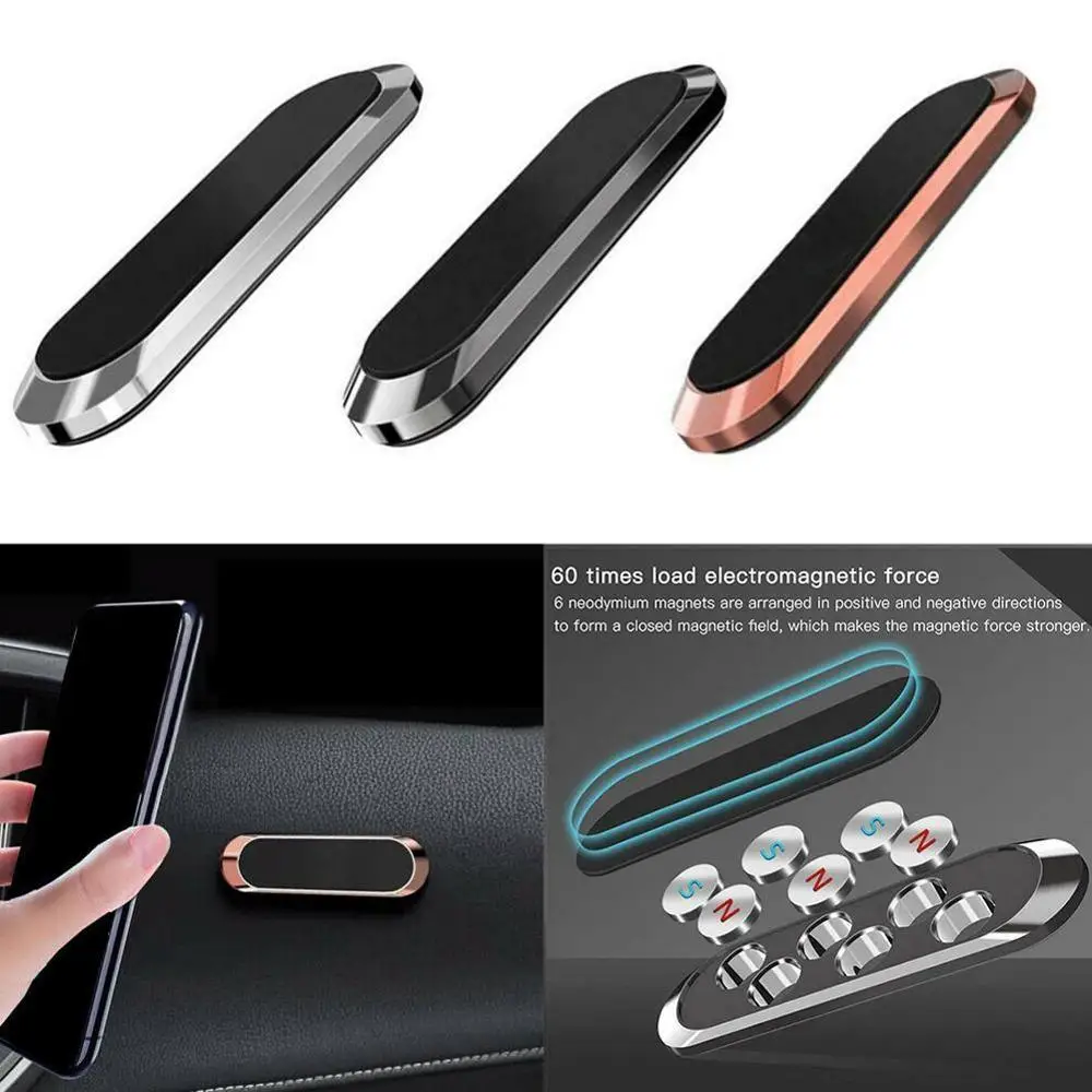 

Mini Magnetic Car Phone Holder Metal Plate Magnet Cell Stand For iPhone XS Samsung Xiaomi Smartphone In Car Mobile Mount