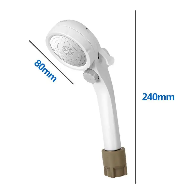 High Turbo Pressure Shower Head 3 Mode Filtered Pressurize Spray Nozzle Bathroom Fixture Water Saver Shower Head for Bathroom