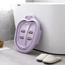 Складная Ванна для ног простое вспенивающее массажное ведро пластиковое ванночка для ног большая повышающая подставка для ног баррель уменьшает давление