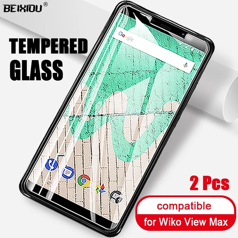 

2 PCS Full Tempered Glass For Wiko View Max Screen Protector 2.5D 9h tempered glass on the for Wiko View Max Protective Film