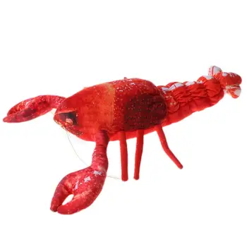 

Electric Simulation Lobster Cat Playing Chew Toy Teeth Cleaning Interactive Soft Plush Thick and Bite Resistant Pet