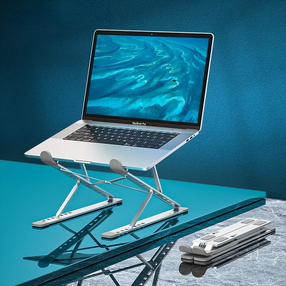 

Folding Laptop Stand Portable Adjustable Base Notebook Stand Support for Macbook Laptop Holder Computer Tablet Stand Table Stand