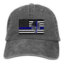 Тонкая синяя линия американский флаг популярная Джинсовая Шляпа привлекательная Кепка для мужчин и женщин