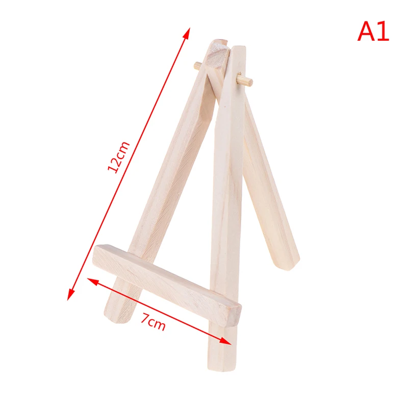 Mini Wood Artist Tripod Painting Easel For Photo Painting Postcard Display Holder Frame Cute Desk Decor - Цвет: A1