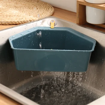 

1pcs Corner Sink Garbage Filter Drain Storage Basket Triangle Sieve Rack Sink Leftovers Soup Separated Kitchen Gadgets tools
