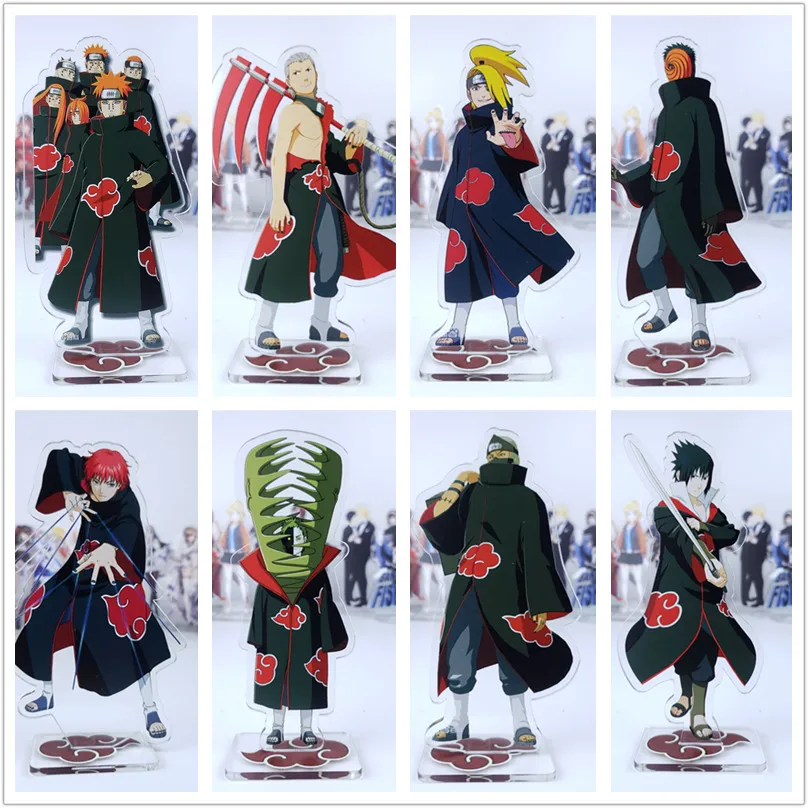 Akatsuki action figura Anime Pain Konan Zetsu Itachi Kisame Sasori Deidara acrylic dolls figure toy 15cm