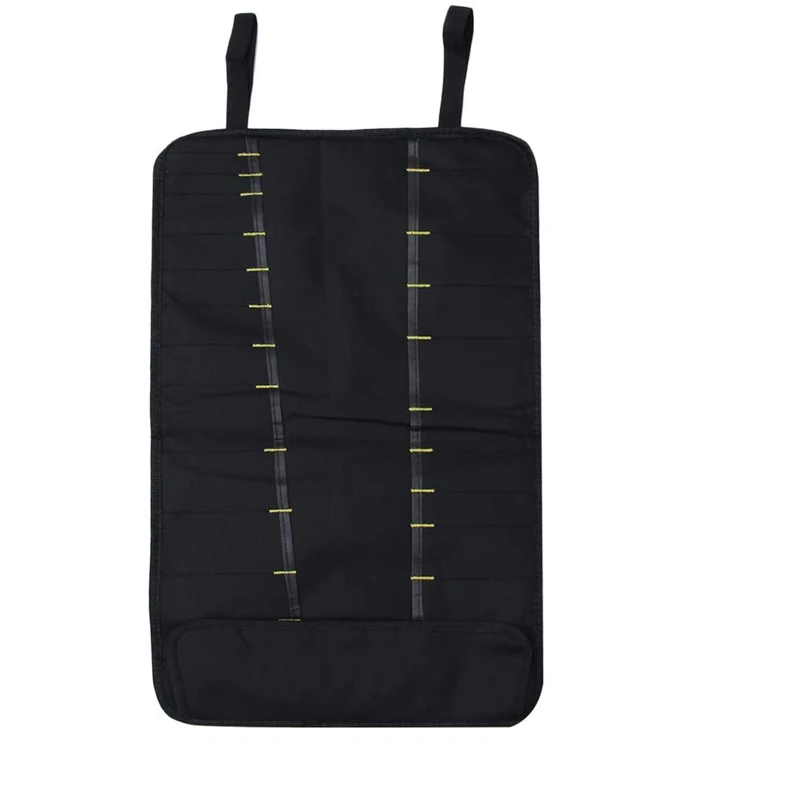 LMETJMA 22 Slots Chef Knife Storage Bag Oxford Cloth Knife Roll Bag Portable Durable Cutlery Storage Carry Case KC0318
