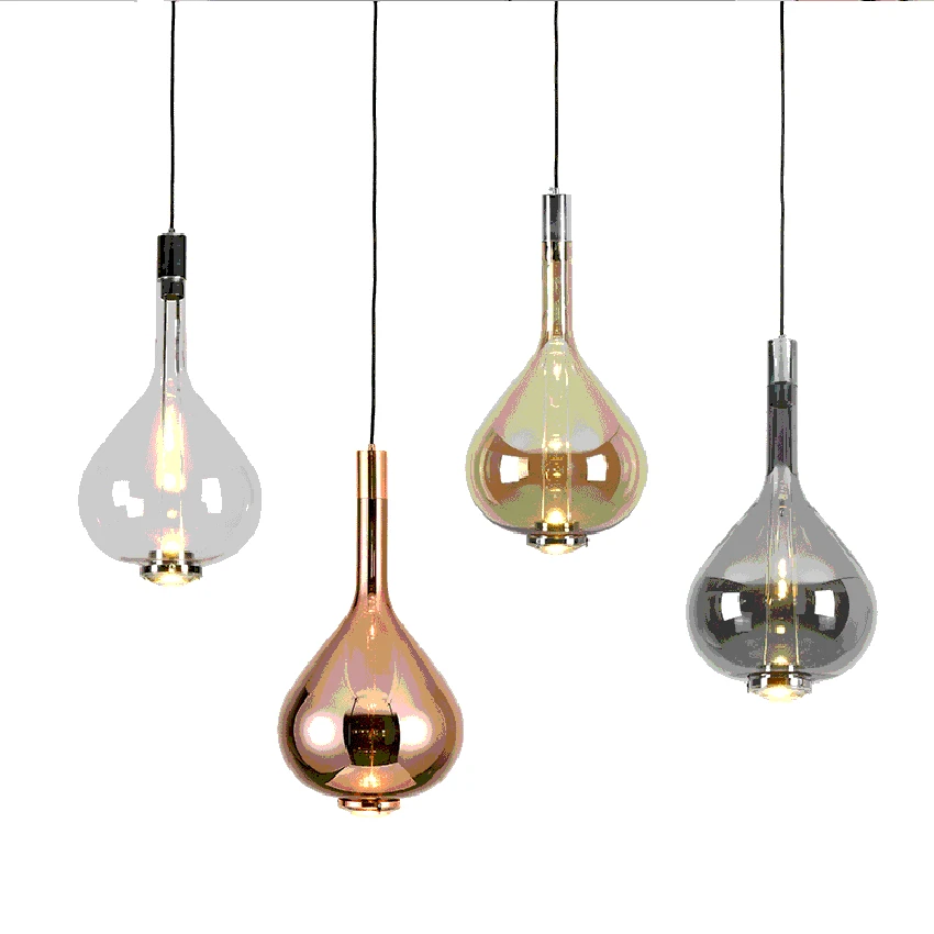 

Nordic Designer Art Colorful LED Pendant Lights Lighting LOFT Glass Long Line Pendant Lamp Restaurant Indoor Deco Light Fixtures