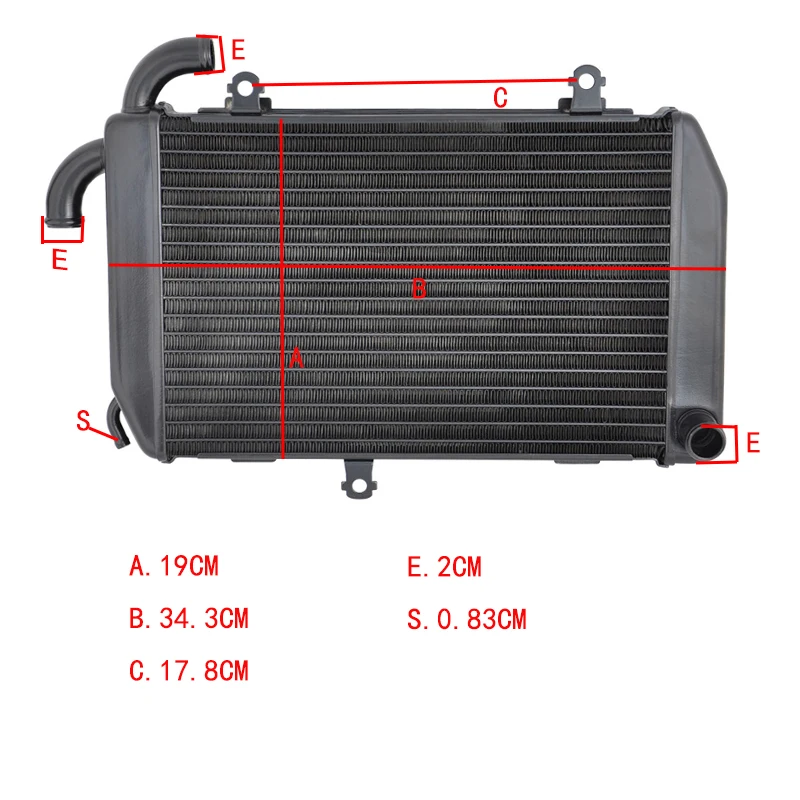 For Honda GL1800 GL 1800 2006-2017 GOLDWING Motorcycle Radiator Aluminium Replacement Engine Cooling parts For Honda GL1800 GL 1800 2006-2017 GOLDWING Motorcycle Radiator Aluminium Replacement Engine Cooling parts