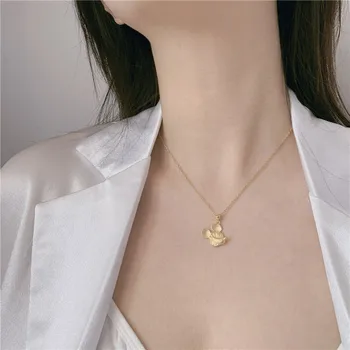 

18k Color Gold Little Red Book Douyin Rat Clavicle Necklace Women's Titanium Steel Rose Gold Plated Women's