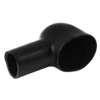 

10 x Black Soft Plastic Smoking Pipe Shaped Battery Terminal Caps Boots