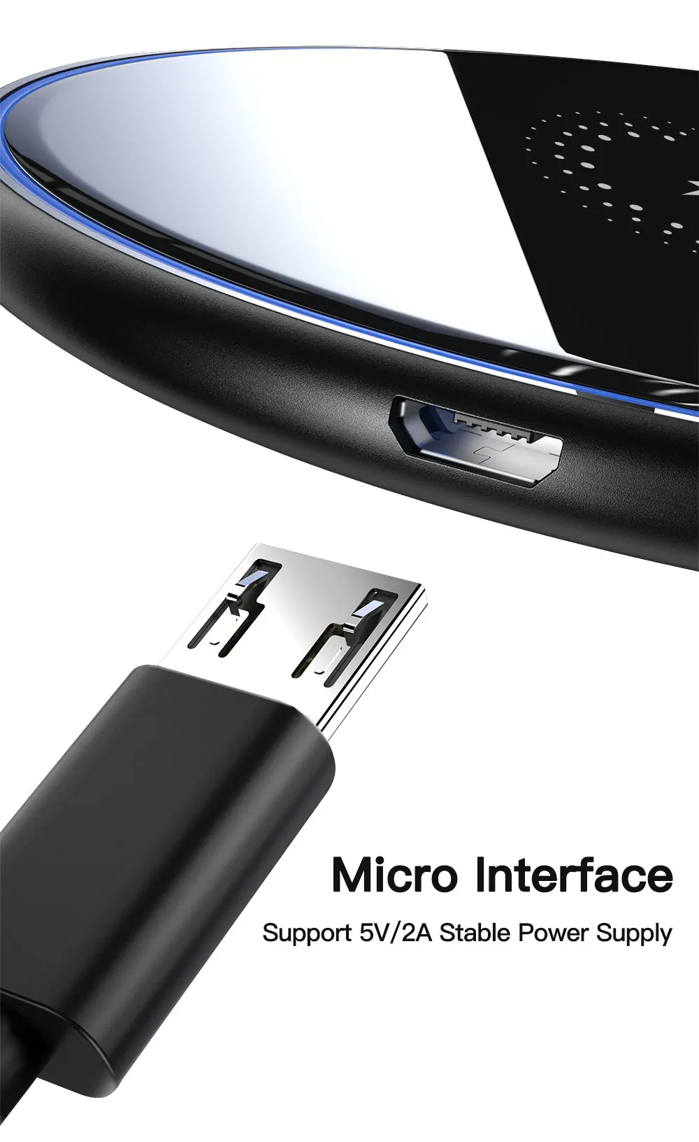 Фото Беспроводное зарядное устройство Essager 10 Вт Qi для iPhone 11 Pro Xs Max X Xr 8 Индукционная Беспроводное зарядное устройство Essager 10 Вт Qi для iPhone 11 Pro Xs Max X Xr 8 Индукционная