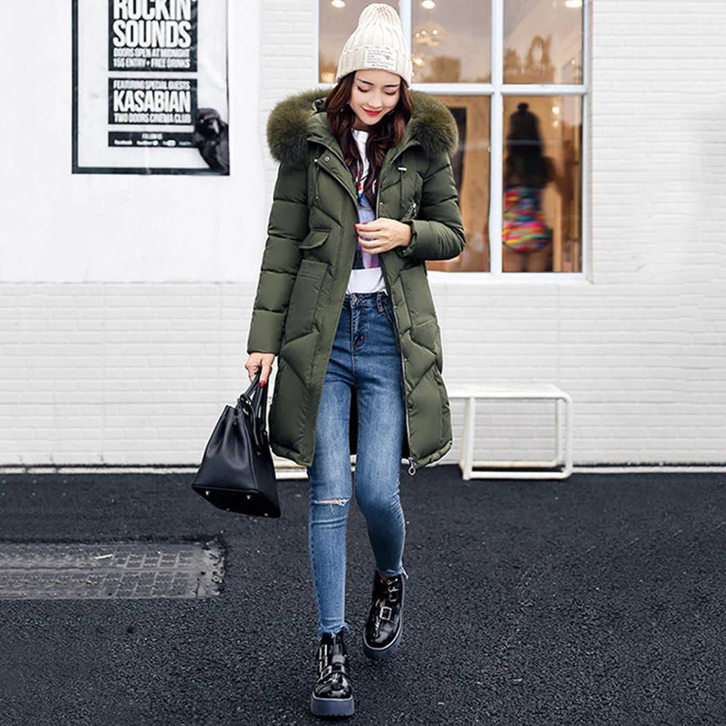 

Women Coat Female Fur Collar Thick Padded Cotton Quilted Jacket Fashion Pop Tide Autumn And Winter Tide High Quality