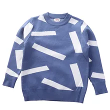 Молодежные свитера для мальчиков ростом от 150 до 190 см, детский хлопковый пуловер детская трикотажная одежда, зимняя одежда