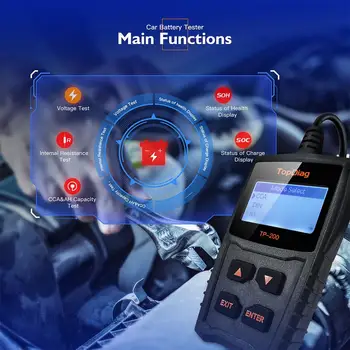 

Auto Battery Tester Charging System Test Alternator Tester Diagnostic New Car Battery Tester for Fascheck JDiag BT200