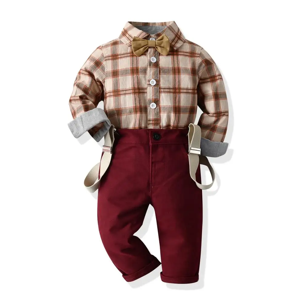 baby boy burgundy dress shirt