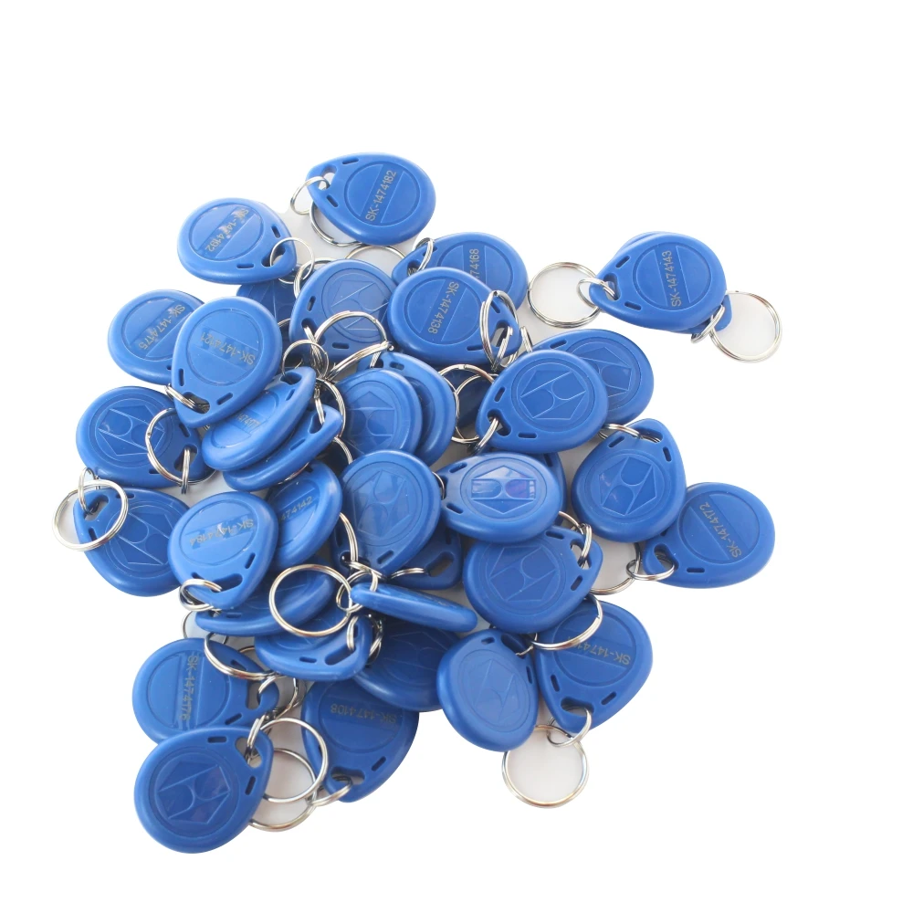 

50pcs/lot EM4305 T5577 Rewrite keyfobs RFID Tag Key Ring Card Proximity Token Badge Duplicate 125khz Copy Rewritable Writable