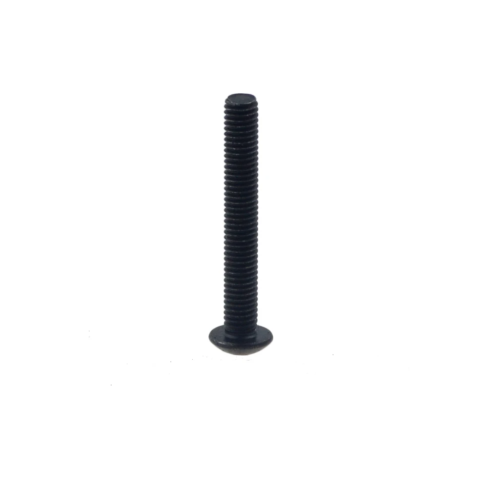 50 шт. M5x16 мм M5 * 16 полукруглая головка для сковороды черный класс 10 9 Шестигранная