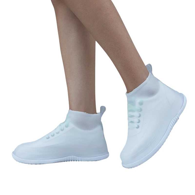 Shoe Covers Rain Boots Waterproof TPE Rubber Boots Non-slip Water Shoes Cover Rainy Day Men And Women Children Shoe Cover