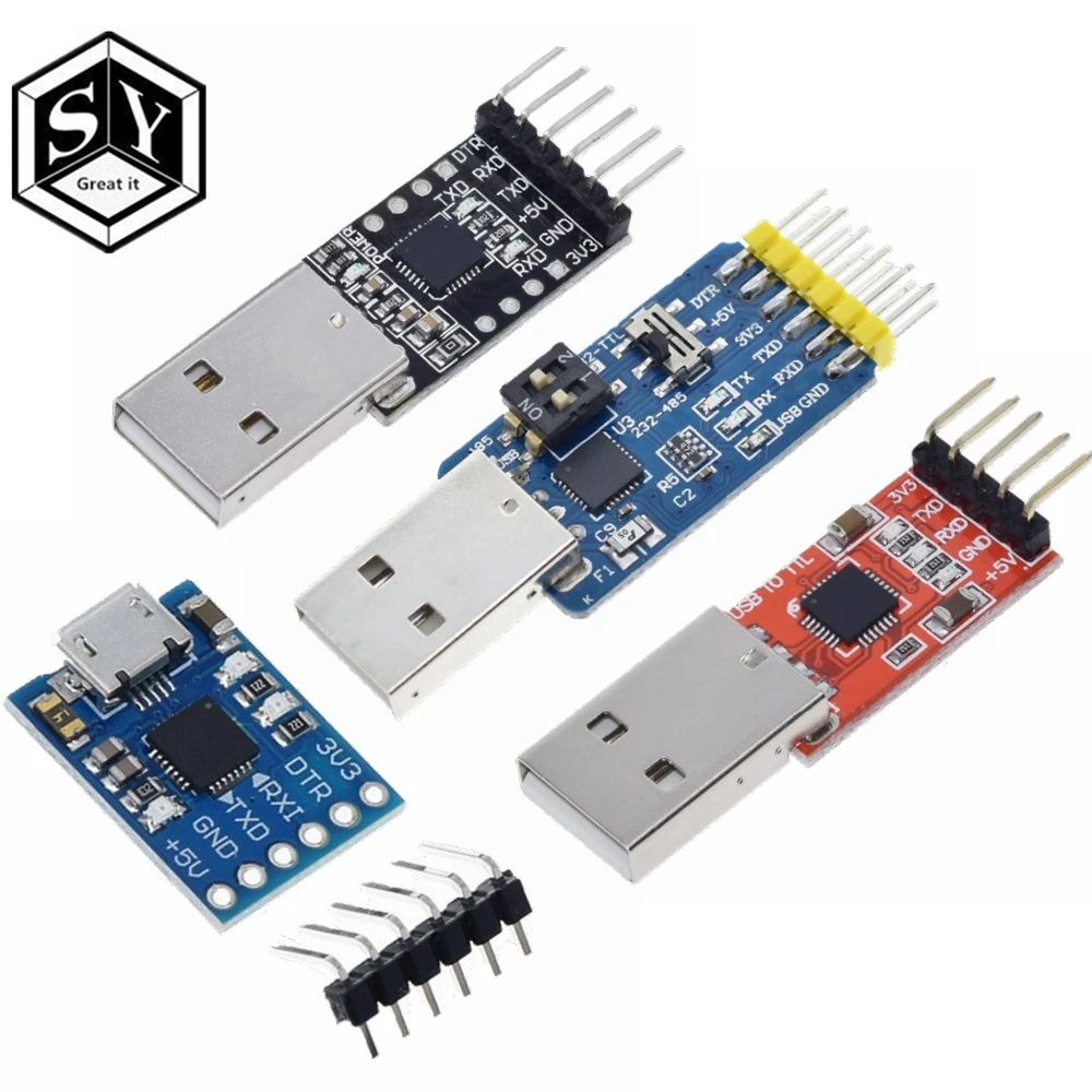 Модуль разъема GREAT IT CP2102 USB 2 0 к UART TTL 5PIN последовательный преобразователь STC замена