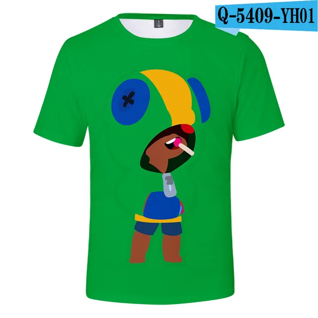 Футболка для детей возрастом от 3 до 14 лет футболка с объемным принтом в виде стрельбы из игры футболка с короткими рукавами для мальчиков и девочек футболки с рисунками детская одежда - Цвет: 3dtz-133