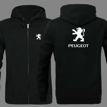 

Spring Cardigan Men Peugeot logo zipper Hoodies Jacket Print Clothing Fashion Casual zipper Sweatshirt