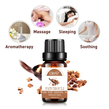 

Elite99 10ml Patchouli Pure Essential Oil for Air Freshening Aromatherapy Relieve Stress Help Sleeping Massage Essential Oils