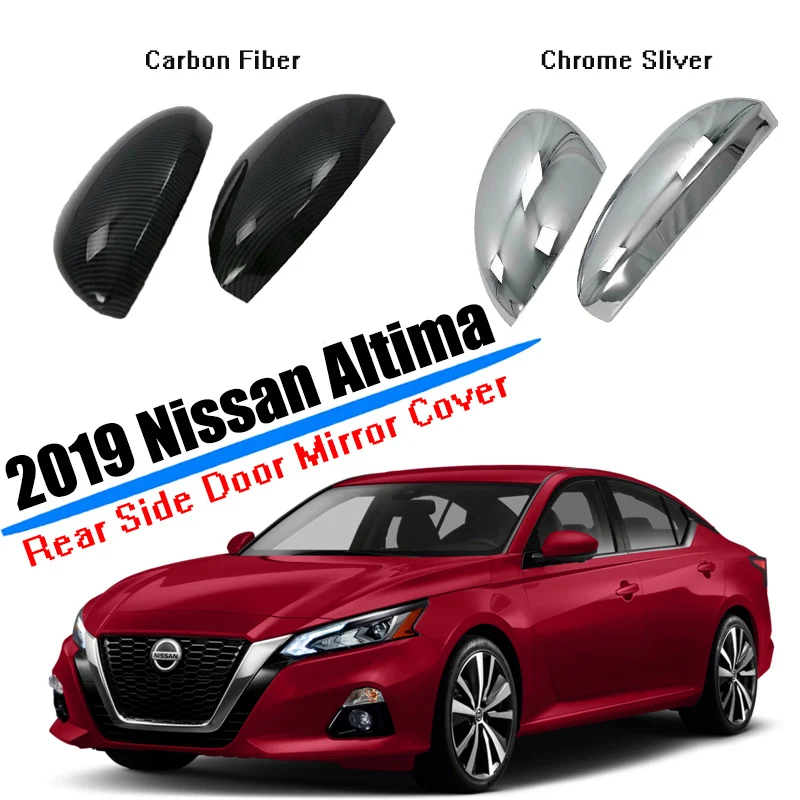 Fit for Nissan Altima 2019 2020 ABS Side Mirror Cover Trim Door