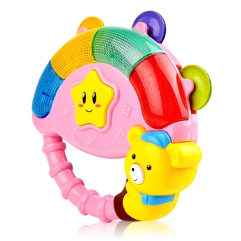 

Infants Early Education Educational Music Hand Rattle Story Telling Light Baby Early Education Toy 0-3 Years Old