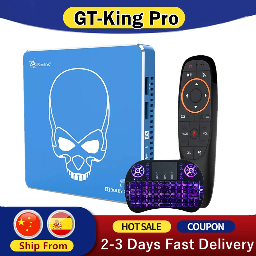 Beelink GT King Pro TV BOX S922X-H 4G 64G WiFi 6 Google Certificated Hi-Fi Doby Music Android 9.0 Smart Set Top Box Media Player |