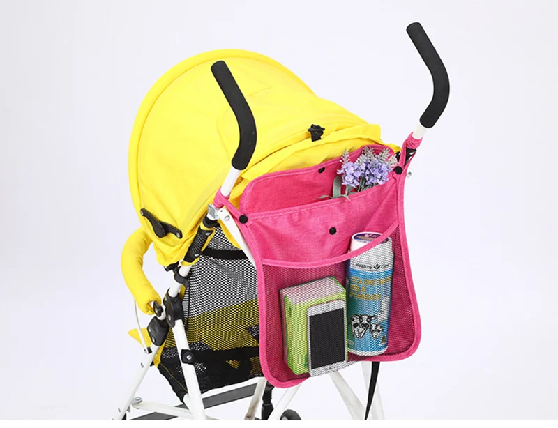 34x30cm Baby Stroller Storage Mesh Bag Large Capacity Diaper Bags Net Pocket Nappy Storage Organizer Carriage Bag Holder BB3127 (23)