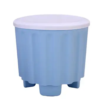 

Plastic Stackable Stool Multifunction Creative Storage Chair Fashion Home Decoration (Blue)